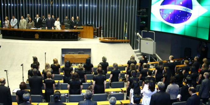 Em cerimônia solene no congresso nacional brasileiro